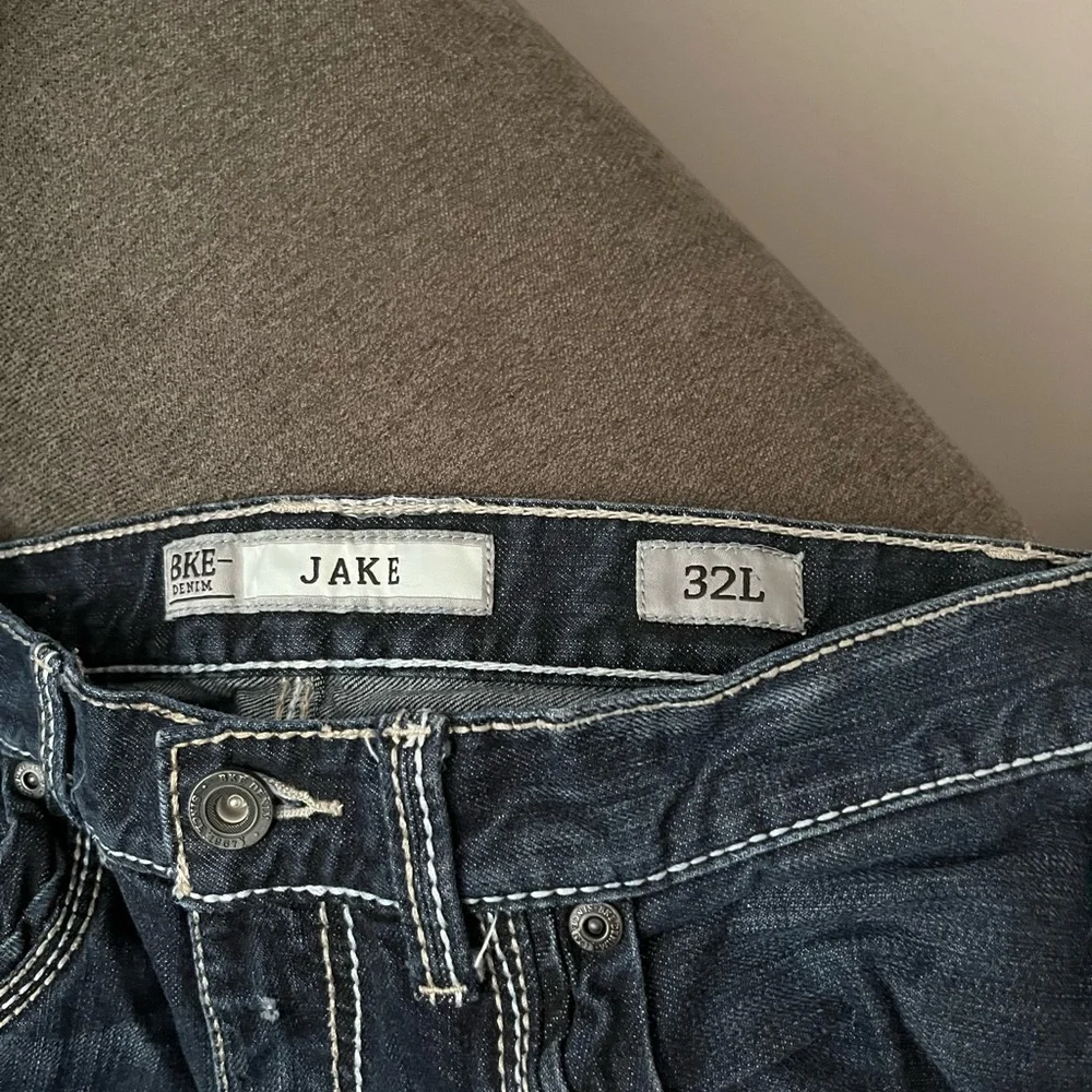 BKE Men's Deep Indigo Straight Jeans - Picture 4 of 5